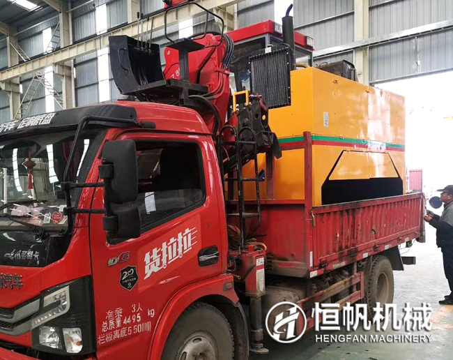 加班加點履帶式翻堆機發(fā)送至山西運城(圖1) 履帶式翻拋機